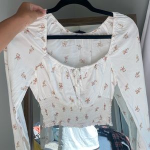 Hollister cropped blouse